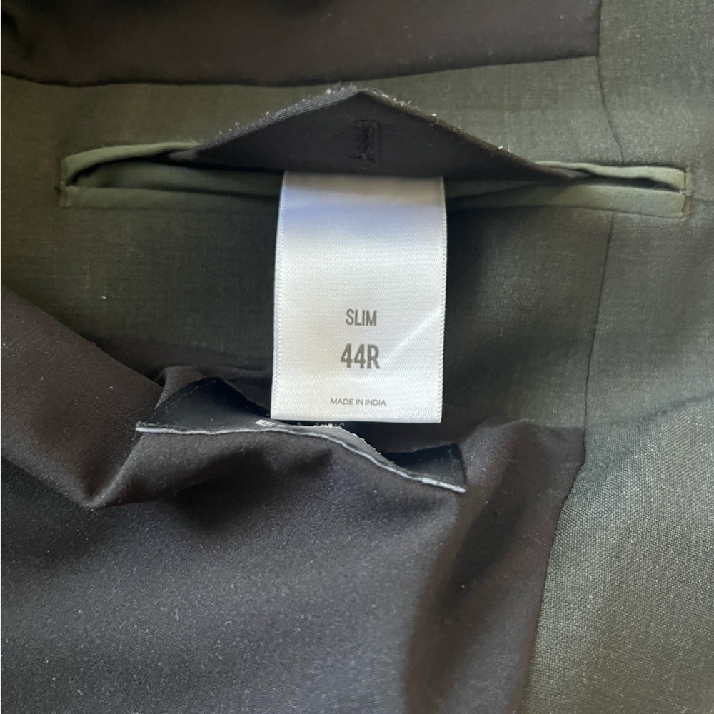 Express Suit Charcoal/Dark Green 44r 33x32 - Picture 14 of 16
